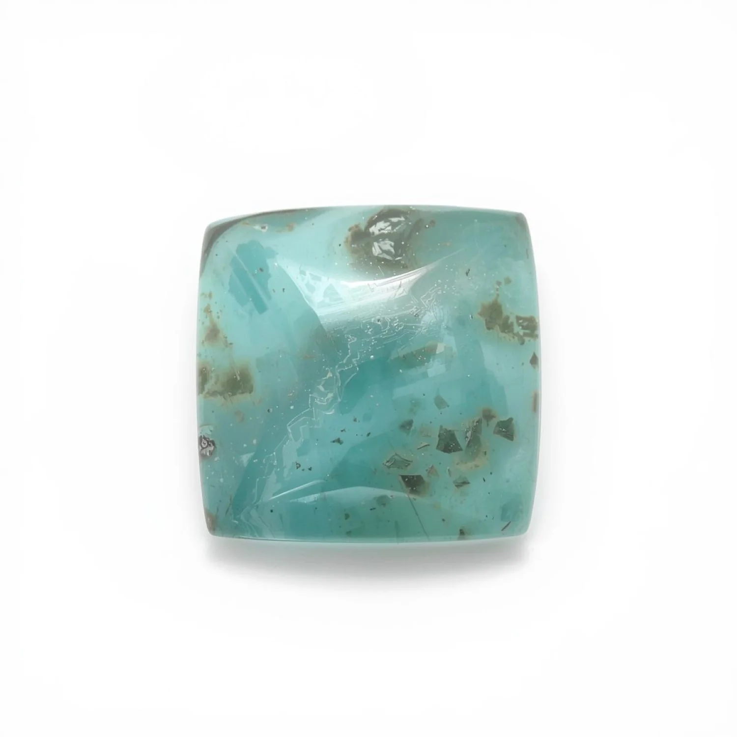 Amazonite 10PC Tiny 4x4 MM Square Cabochon Green Natural semi Precious Gems