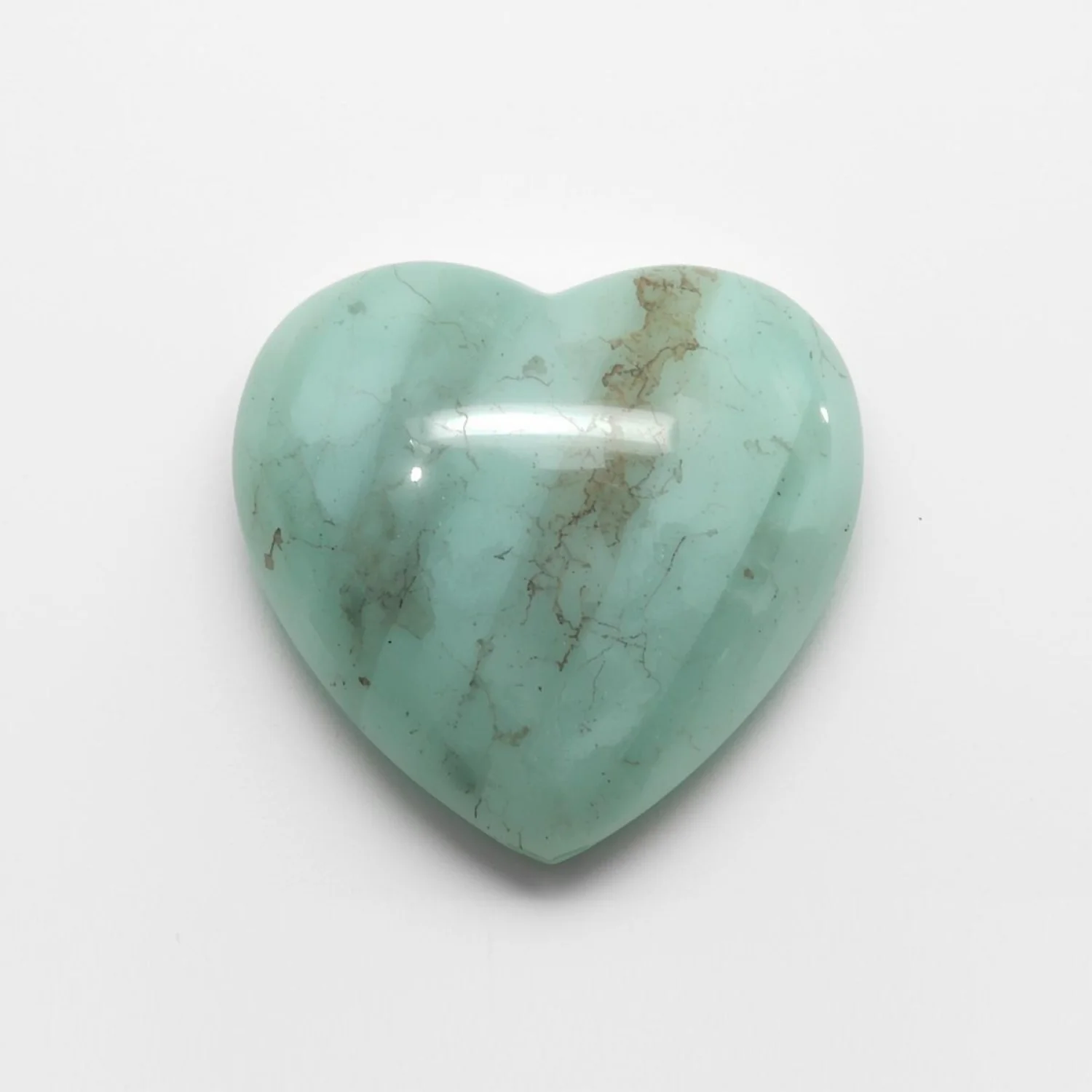 Amazonite 10PC Tiny 5x5 MM Heart Cabochon Green Luster semi Precious Loose Gems - Image 2