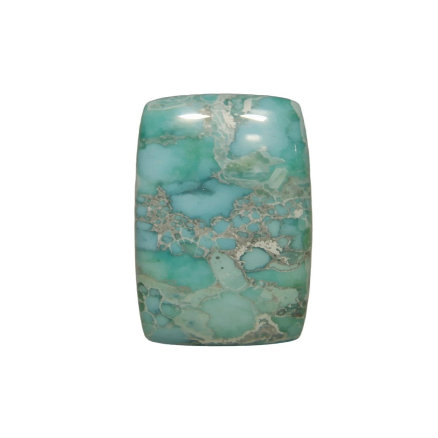 Amazonite 1PC Medium 7x10 MM Emerald Cabochon Green Sparkling semi Precious Gems