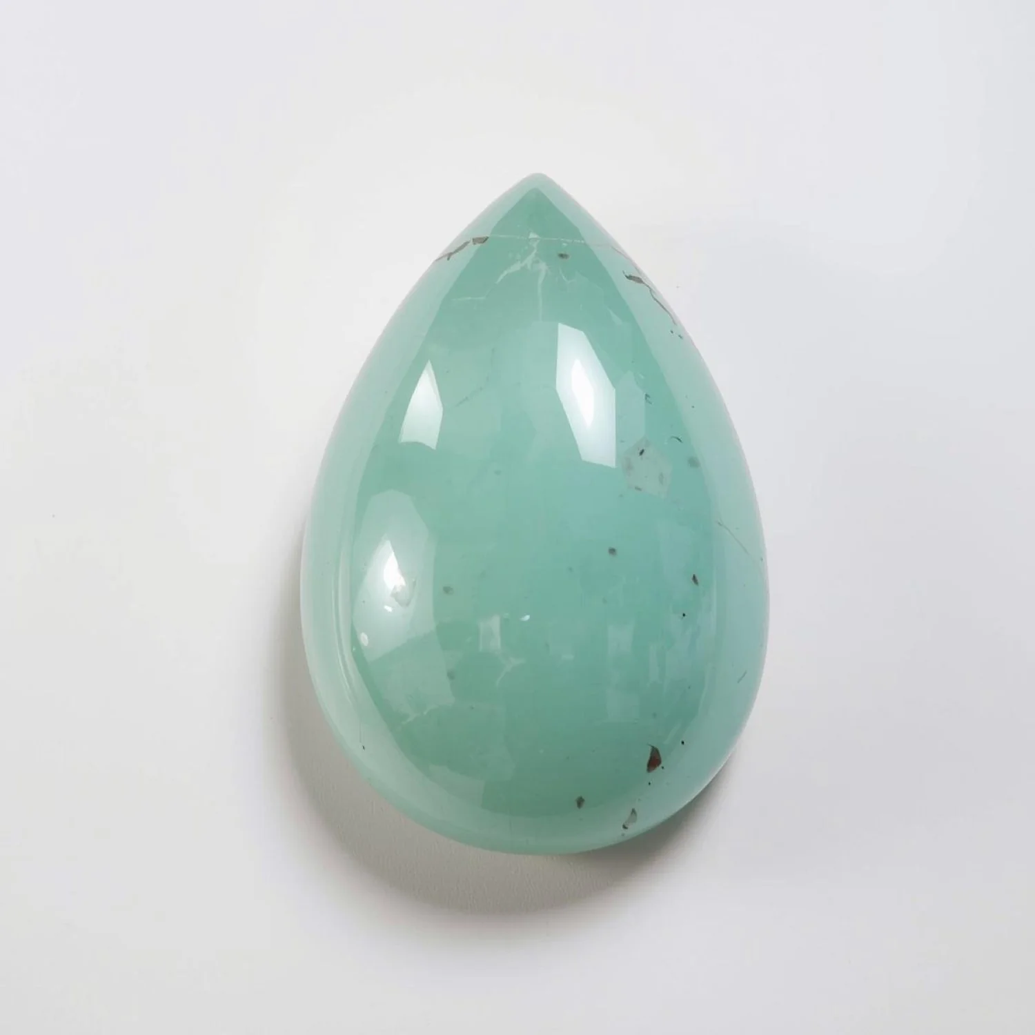 Amazonite 1PC Medium 7x10 MM Pear Cabochon Green Genuine semi Precious Loose Gems - Image 2