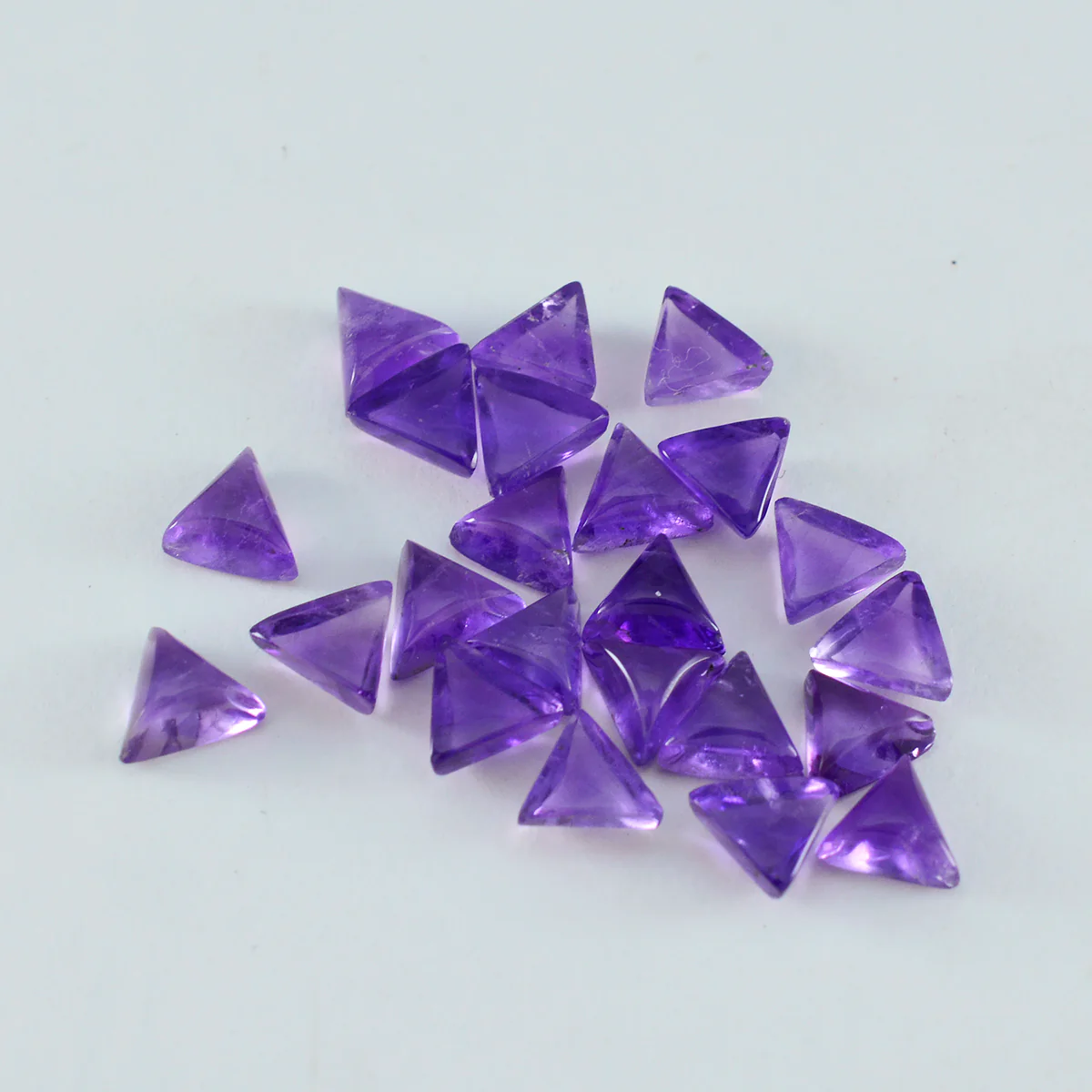 Amethyst 10PC Tiny 3x3 MM Triangle Cabochon Purple High-Quality semi Precious Loose Gems