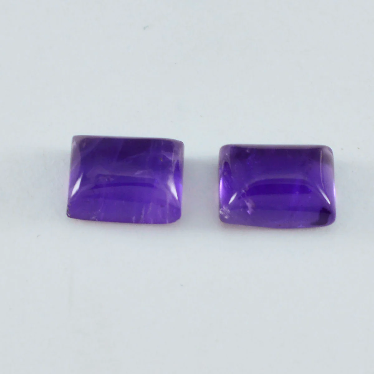 Amethyst 10PC Tiny 4x6 MM Emerald Cabochon Purple Fine semi Precious Gems - Image 4