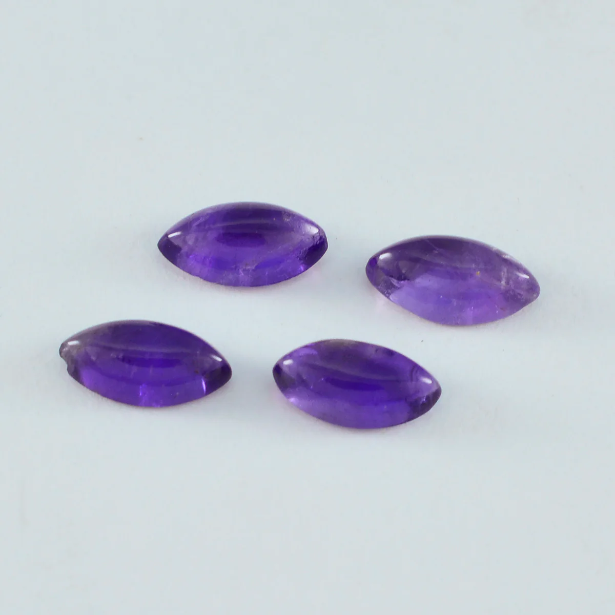 Amethyst 10PC Tiny 4x8 MM Marquise Cabochon Purple Shine semi Precious Precious Gemstone