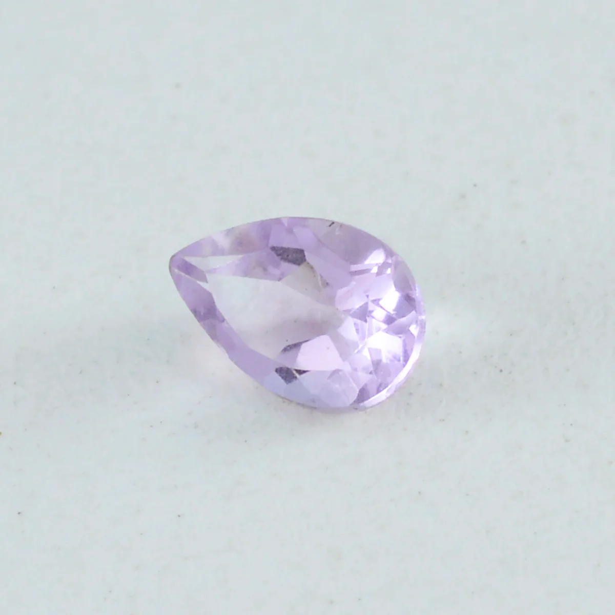 Amethyst 1PC Chunky 12x16 MM Pear Faceted Purple Fine Semi Precious Loose Gemstone - Image 3