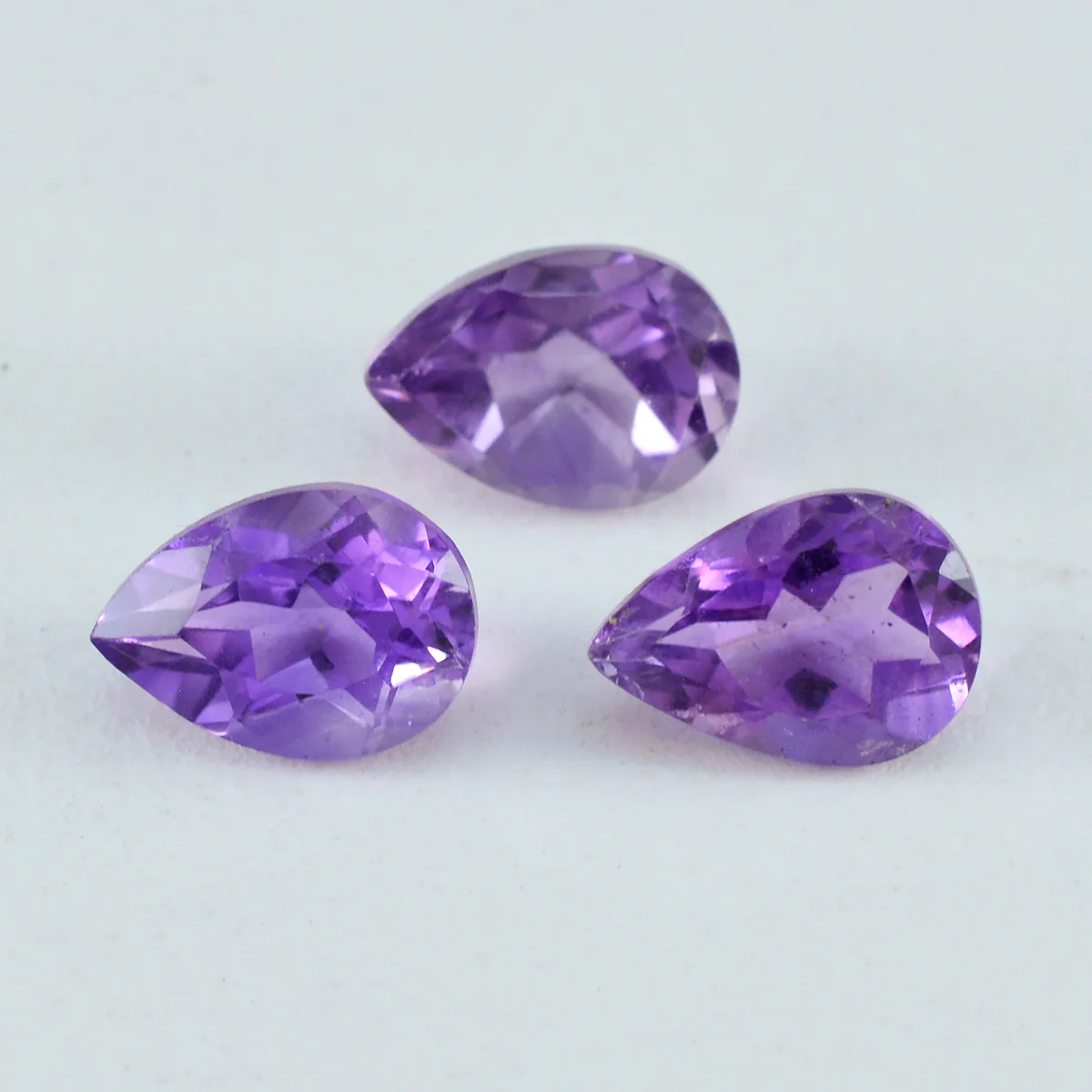 Amethyst 1PC Chunky 13x18 MM Pear Faceted Purple High-Quality Semi Precious Loose Gemstones