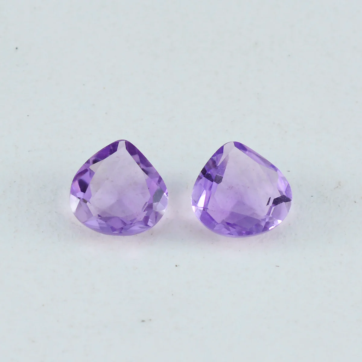 Amethyst 1PC Large 10x10 MM Heart Faceted Purple Shine Semi Precious Loose Gemstones - Image 3