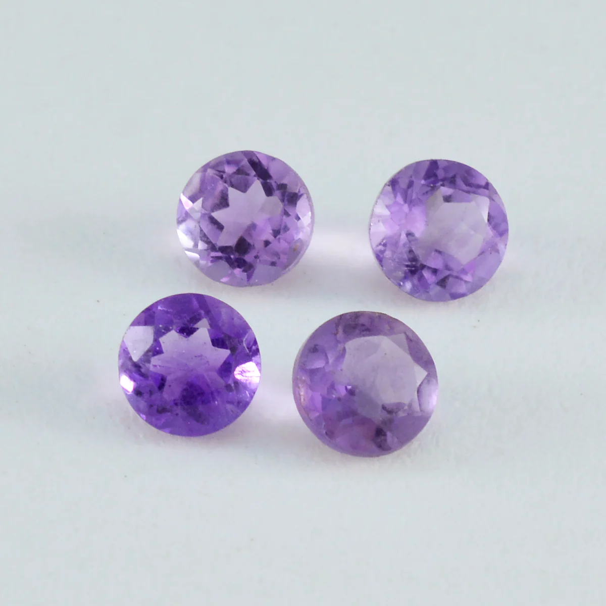 Amethyst 1PC Large 10x10 MM Round Faceted Purple Shine Semi Precious Loose Gemstones - Image 3