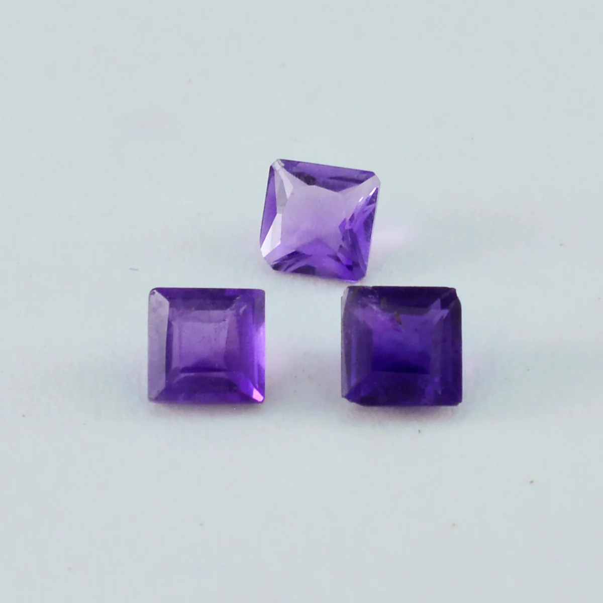 Amethyst 1PC Large 10x10 MM Square Faceted Purple Shine Semi Precious Loose Gemstones