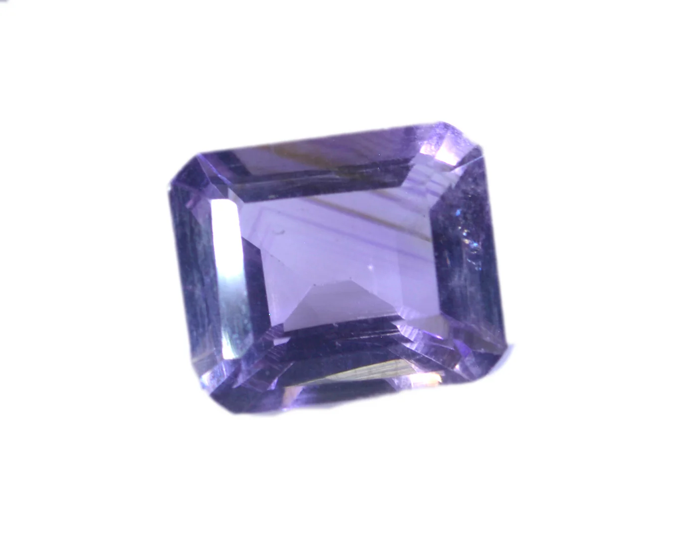Amethyst 1PC Large 10x12 MM Emerald Faceted Purple Sparkling Semi Precious Loose Gemstone - Image 4
