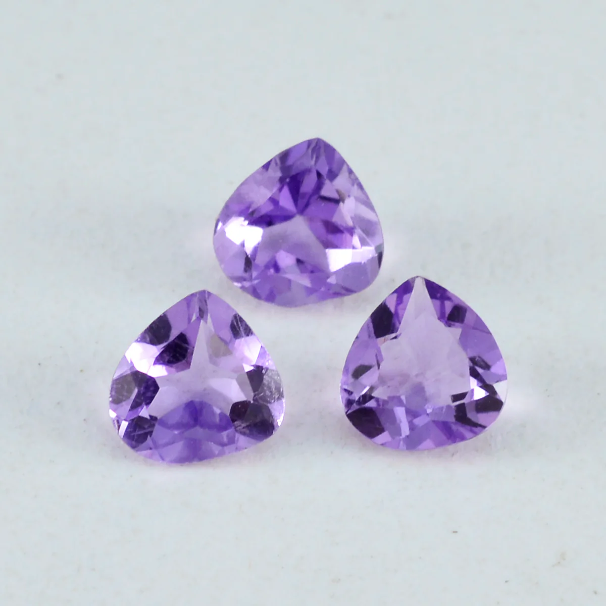 Amethyst 1PC Large 11x11 MM Heart Faceted Purple Fine Semi Precious Gems