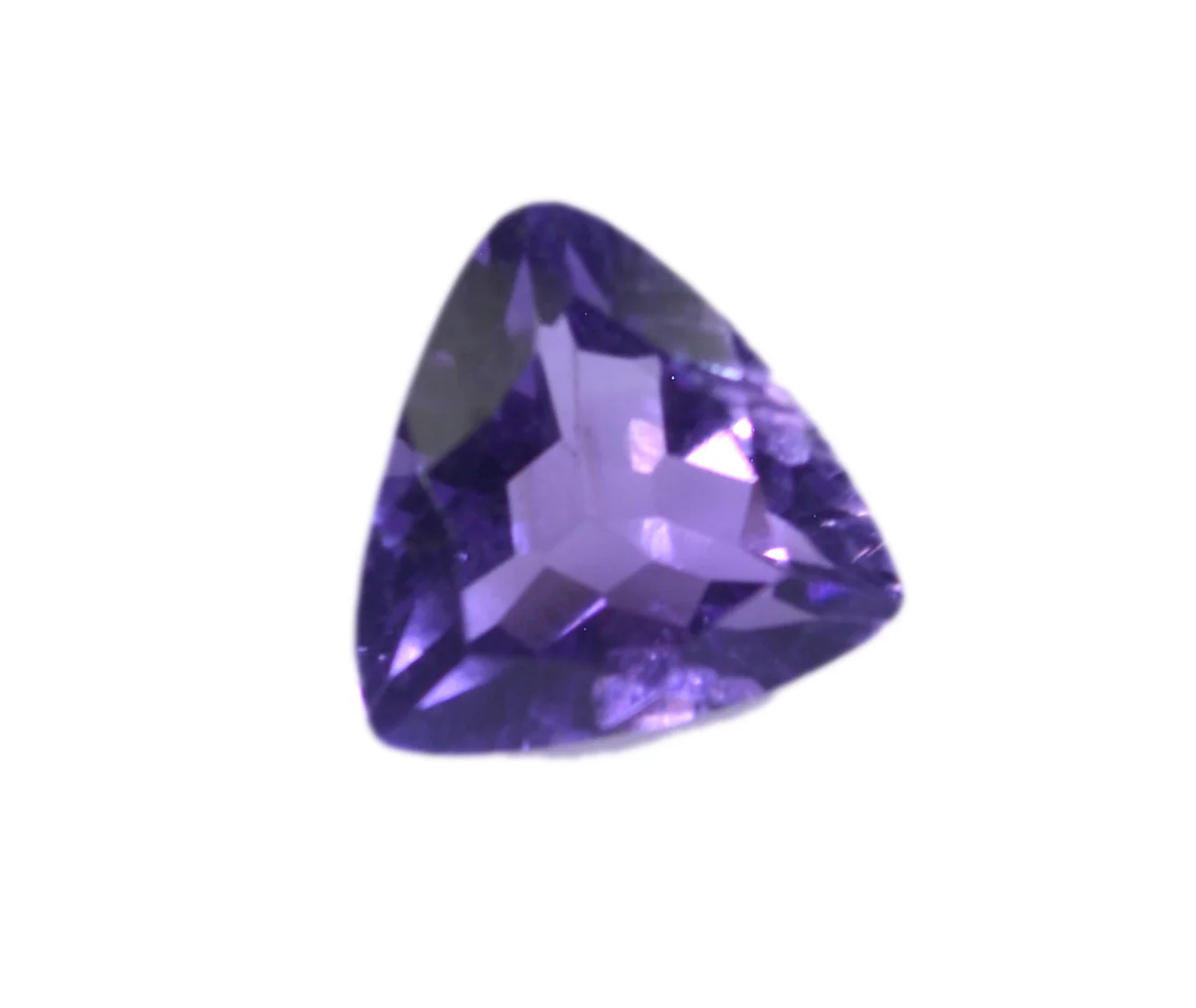 Amethyst 1PC Large 11x11 MM Triangle Faceted Purple Fine Semi Precious Gems - Image 4