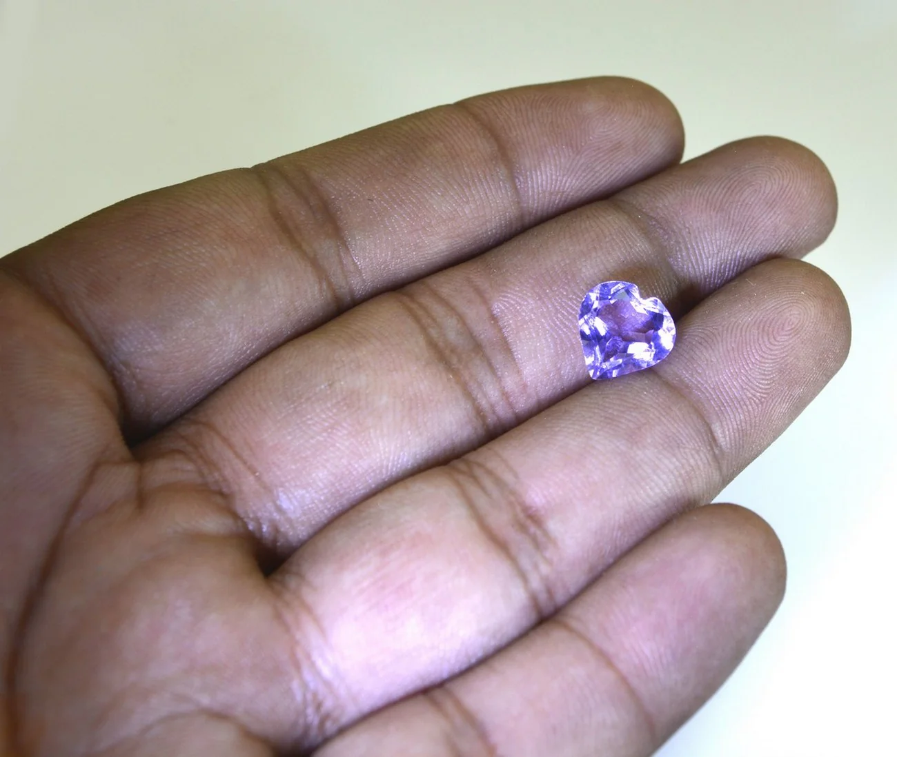 Amethyst 1PC Large 12x12 MM Heart Faceted Purple High-Quality Semi Precious Loose Gems - Image 3