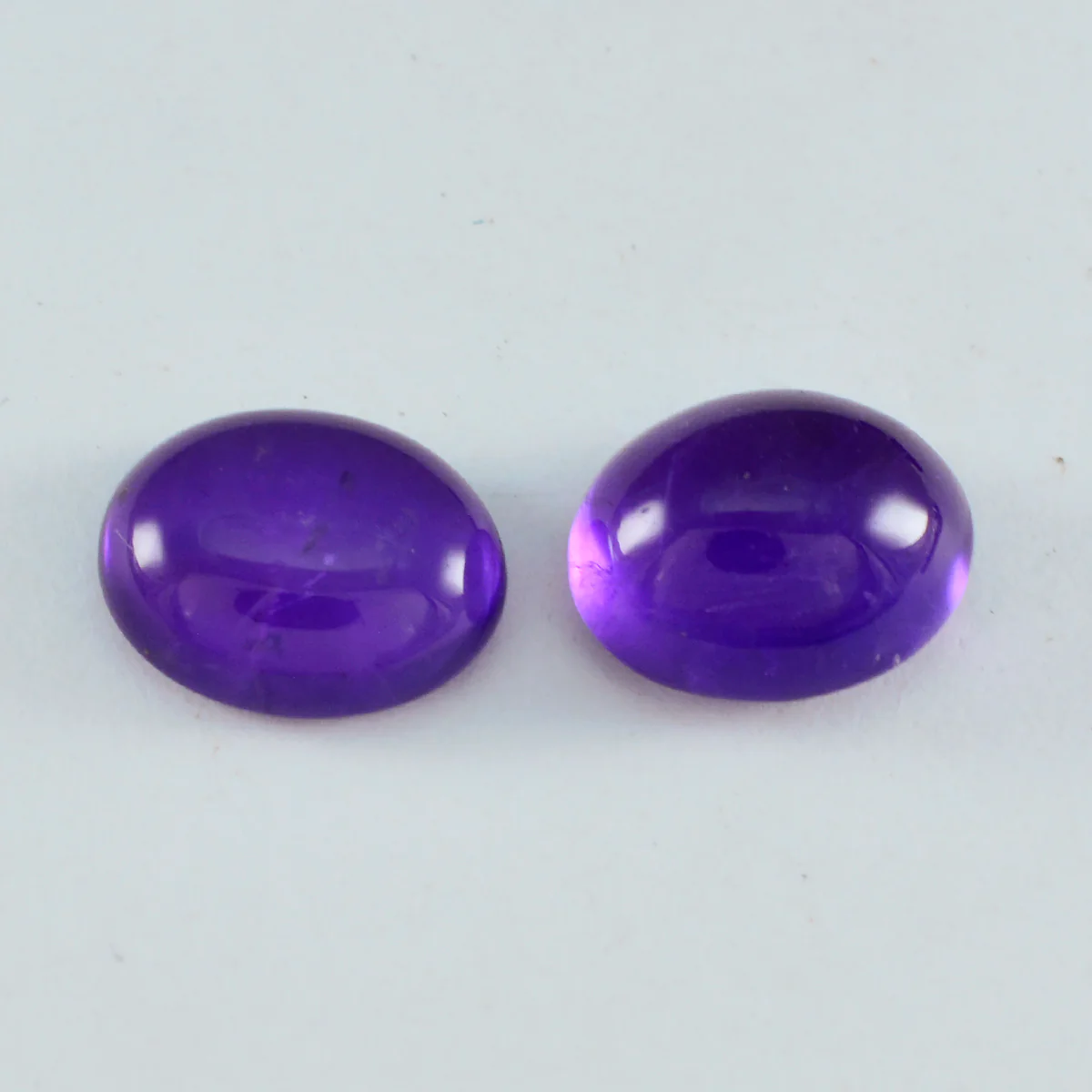 Amethyst 1PC Large 9x11 MM Oval Cabochon Purple Fiery semi Precious Loose Gemstone - Image 4