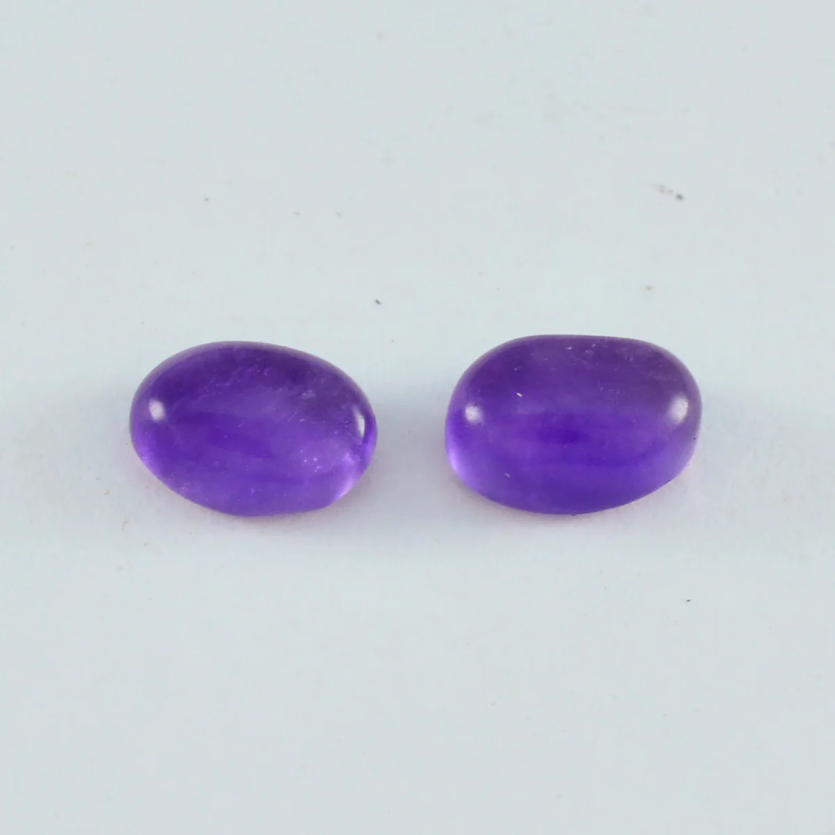 Amethyst 1PC Small 6x8 MM Oval Cabochon Purple High-Quality semi Precious Loose Gemstones
