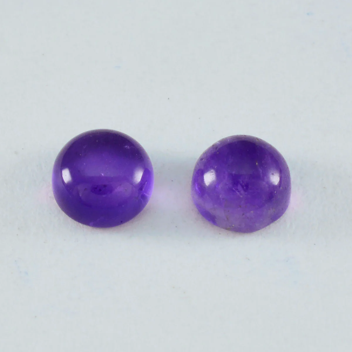 Amethyst 1PC Small 7x7 MM Round Cabochon Purple Pure semi Precious Loose Gems - Image 4
