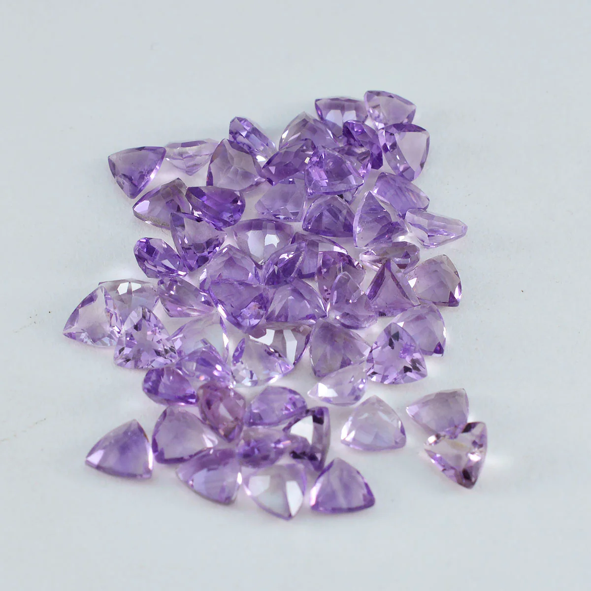 Amethyst 1PC Small 7x7 MM Triangle Faceted Purple Splendid Semi Precious Gems - Image 2