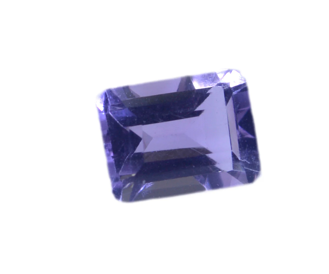 Amethyst 1PC Small 7x9 MM Emerald Faceted Purple Genuine Semi Precious Loose Gems - Image 4
