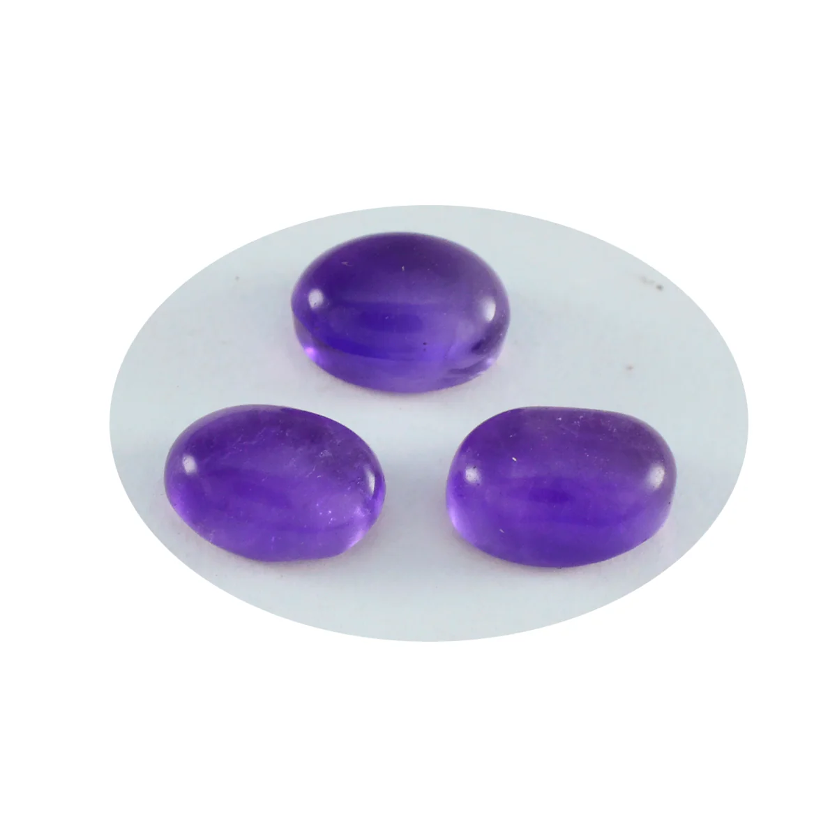 Amethyst 1PC Small 7x9 MM Oval Cabochon Purple Genuine semi Precious Precious Gemstone - Image 2