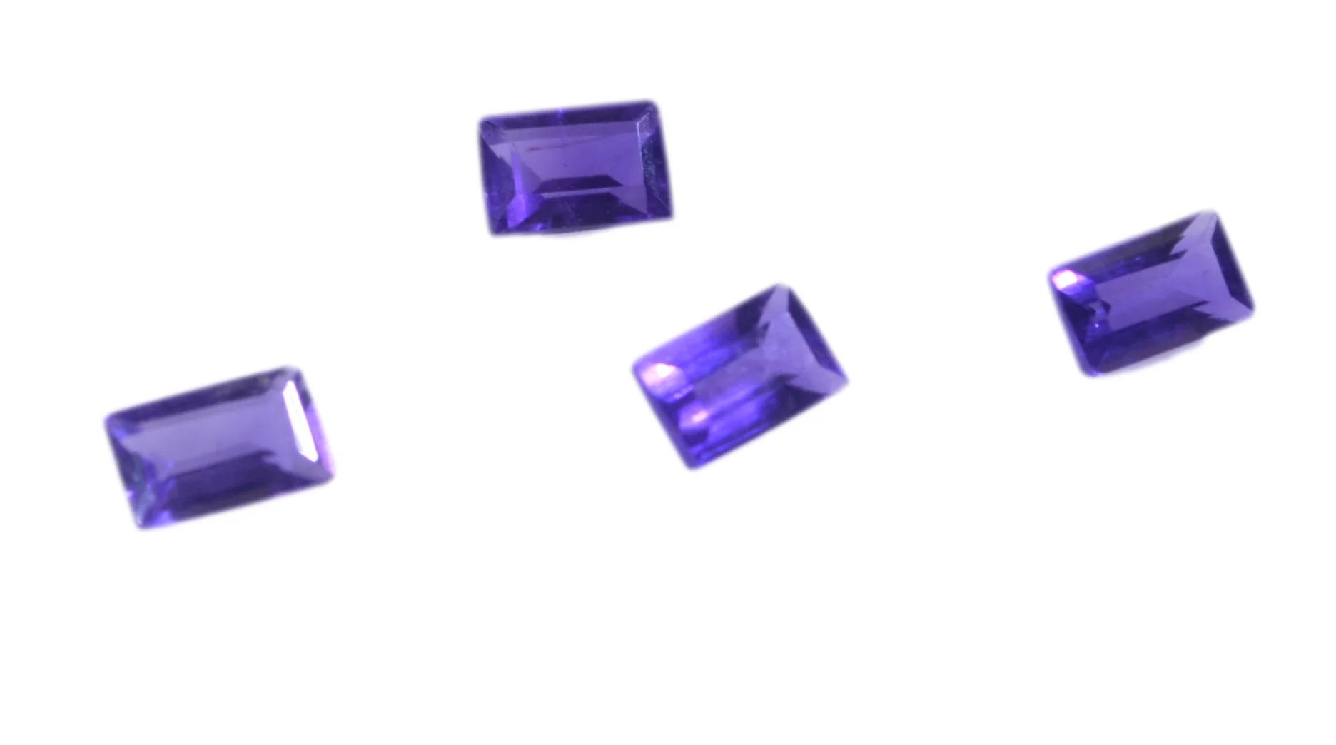 Amethyst 1PC Tiny 3x5 MM Emerald Faceted Purple Lustrous Semi Precious Gems - Image 4