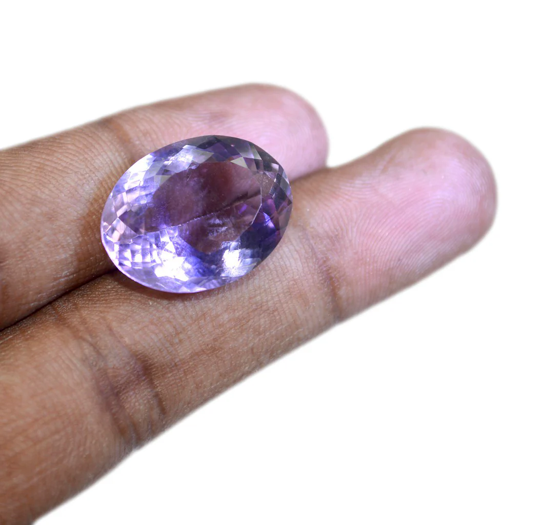 Amethyst 1PC Tiny 4x6 MM Oval Faceted Purple Brilliant Semi Precious Loose Gems - Image 4