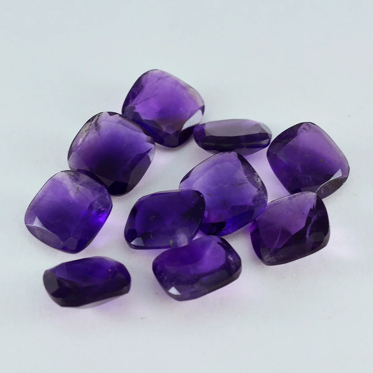 Amethyst 1PC Tiny 5x5 MM Cushion Faceted Purple Sparkling Semi Precious Loose Gemstone - Image 2