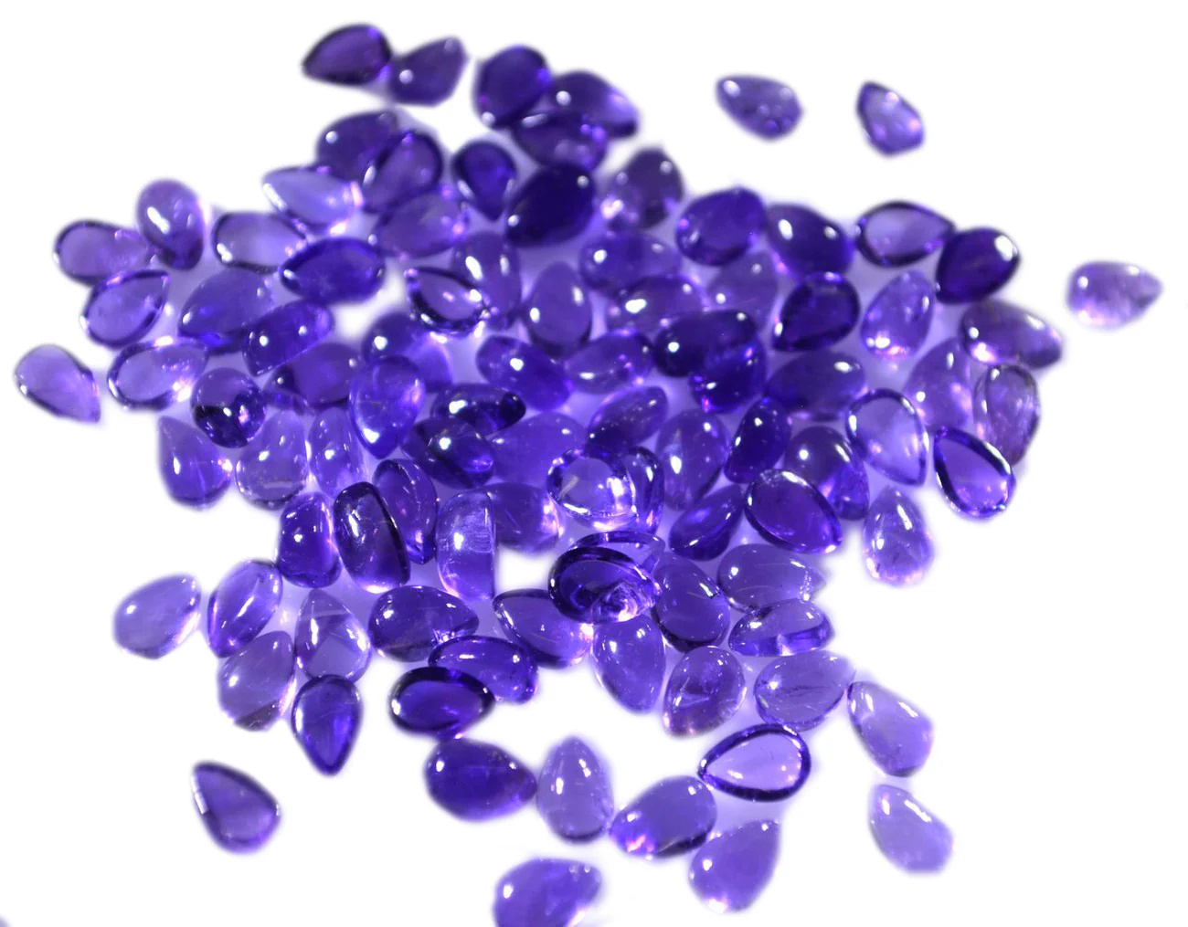 Amethyst 1PC Tiny 5x7 MM Pear Cabochon Purple Splendid semi Precious Loose Gemstone - Image 3