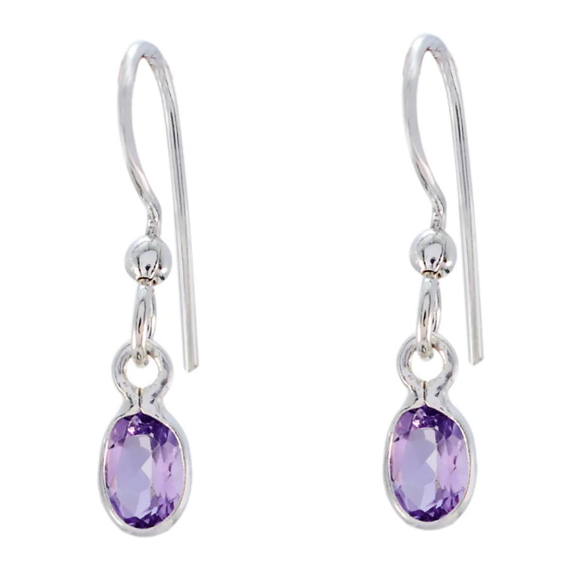 Amethyst Australian Micaela multiple Dangle Purple 925 Silver Earring - Image 2