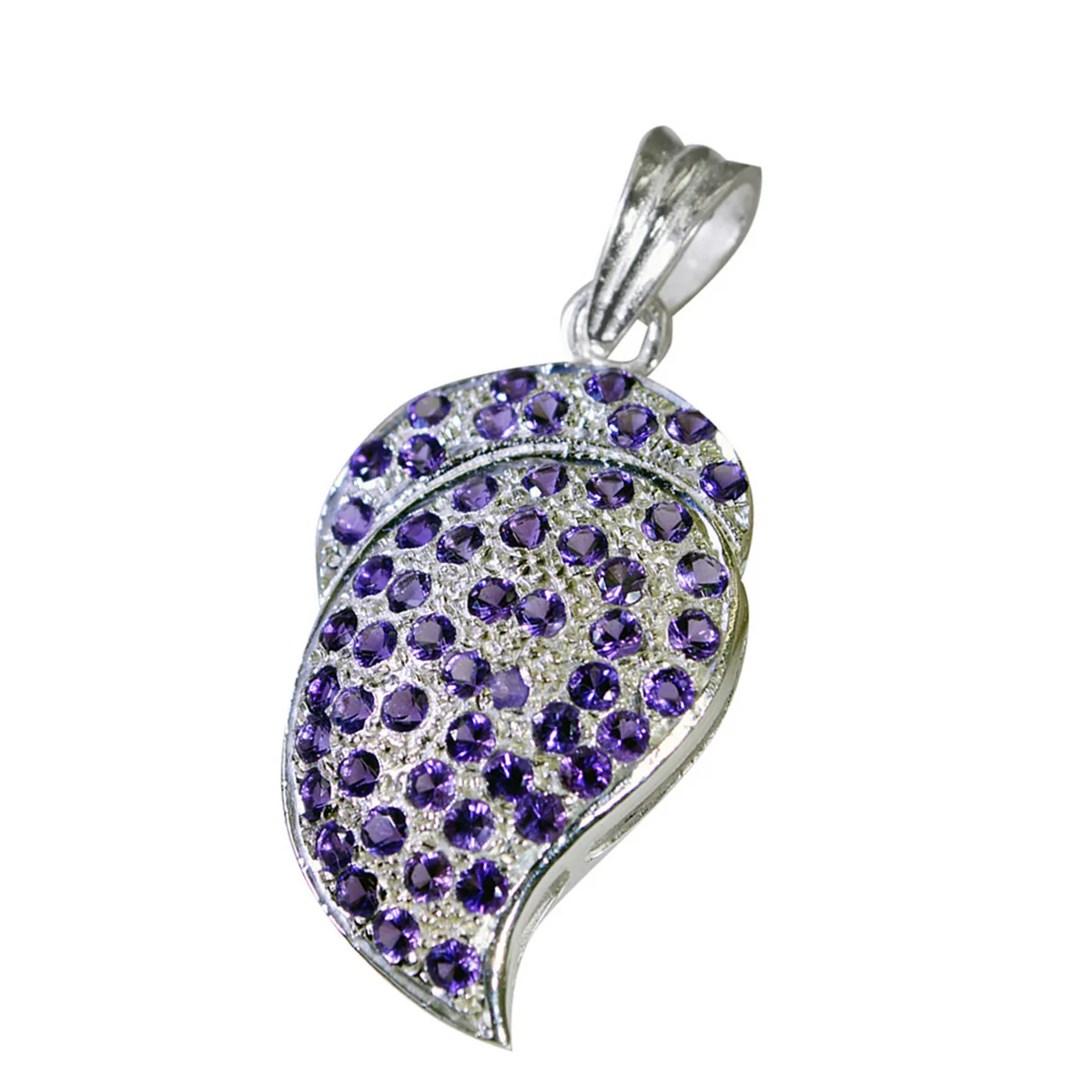 Amethyst Classic Middle Eastern Sterling Silver multiple Mila Graceful Purple Pendant Jewellery - Image 3