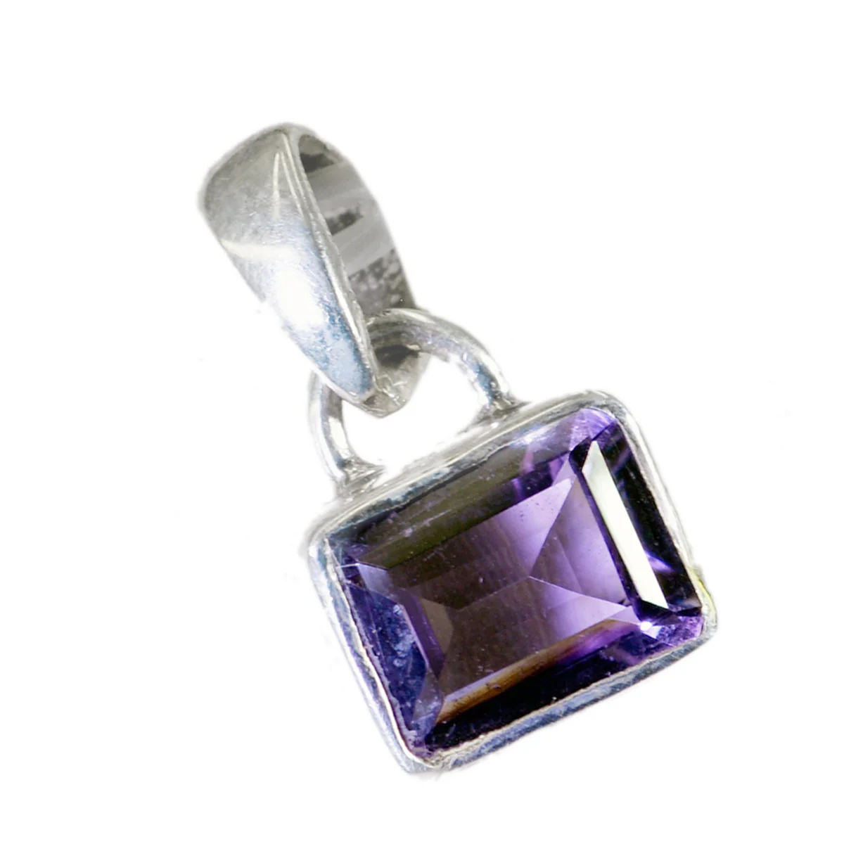 Amethyst Delicate French Silver Solitaire Nayara Fairytale Purple Pendant Jewelry - Image 2