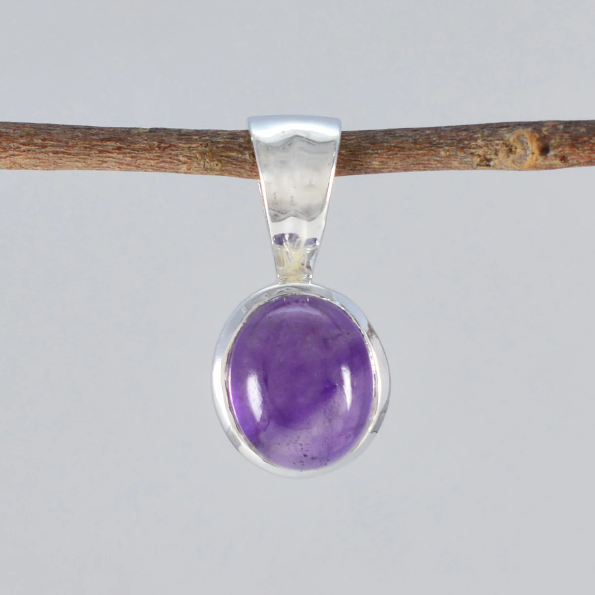 Amethyst Delicate Spanish 925 Silver Solitaire Carolina Bubble Purple Pendant Jewelry - Image 2