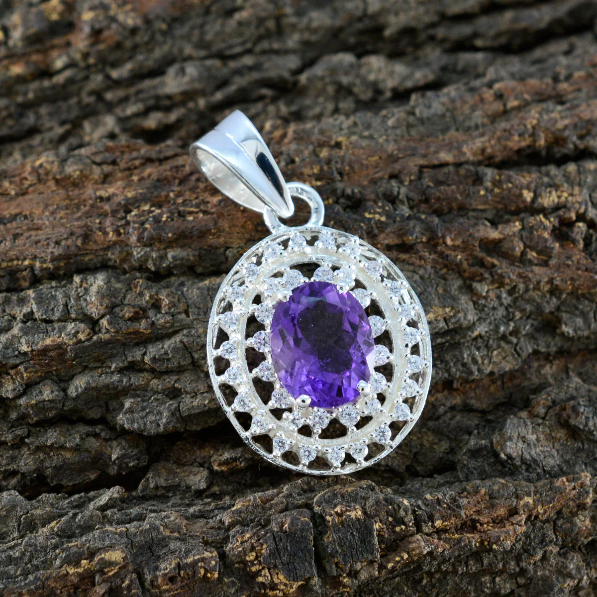 Amethyst Edgy Middle Eastern 925 Silver multiple Sara Feminine Purple Pendant Jewelry - Image 3