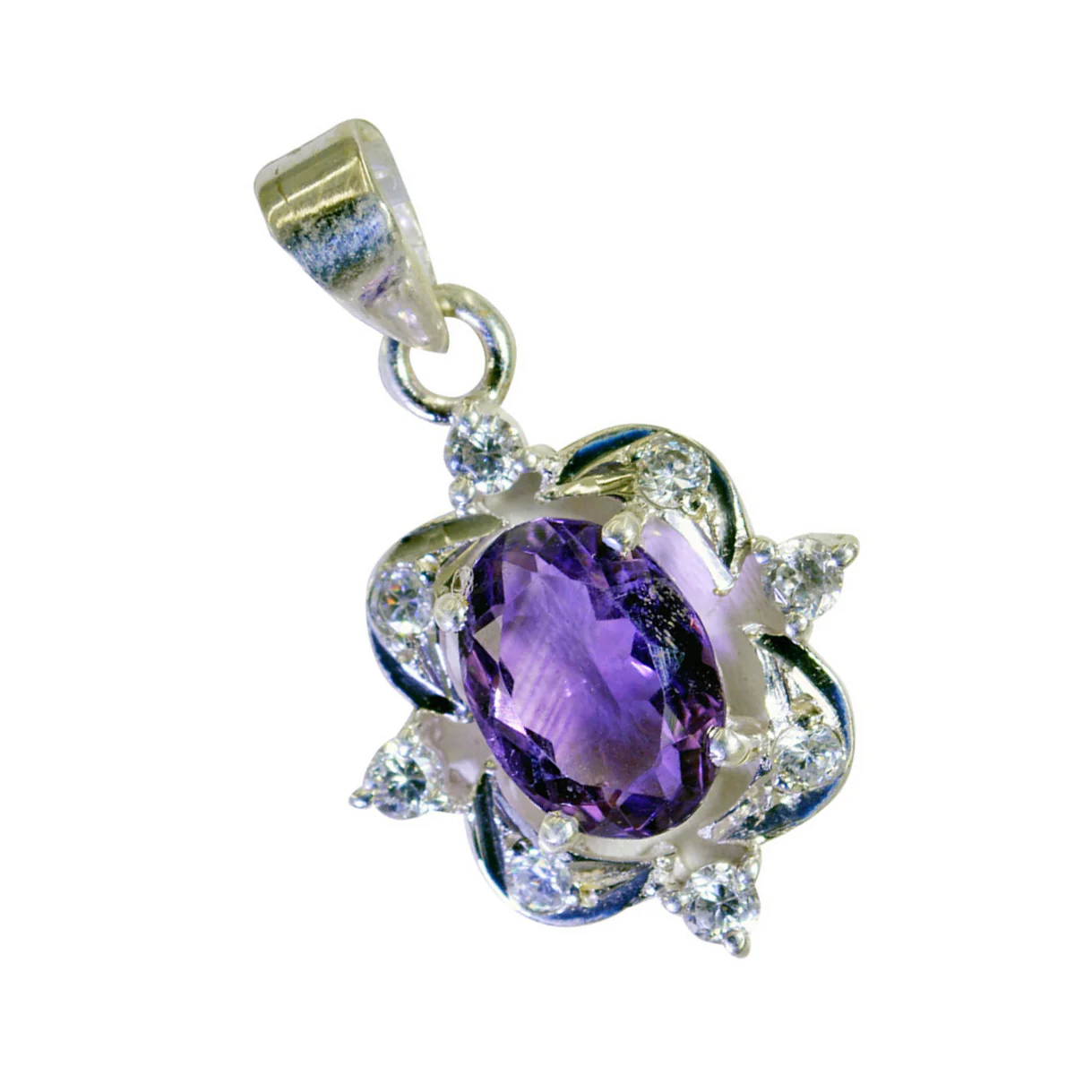 Amethyst Featherlight Australian 925 Silver multiple Zoe wedding Purple Pendant Jewelry - Image 2