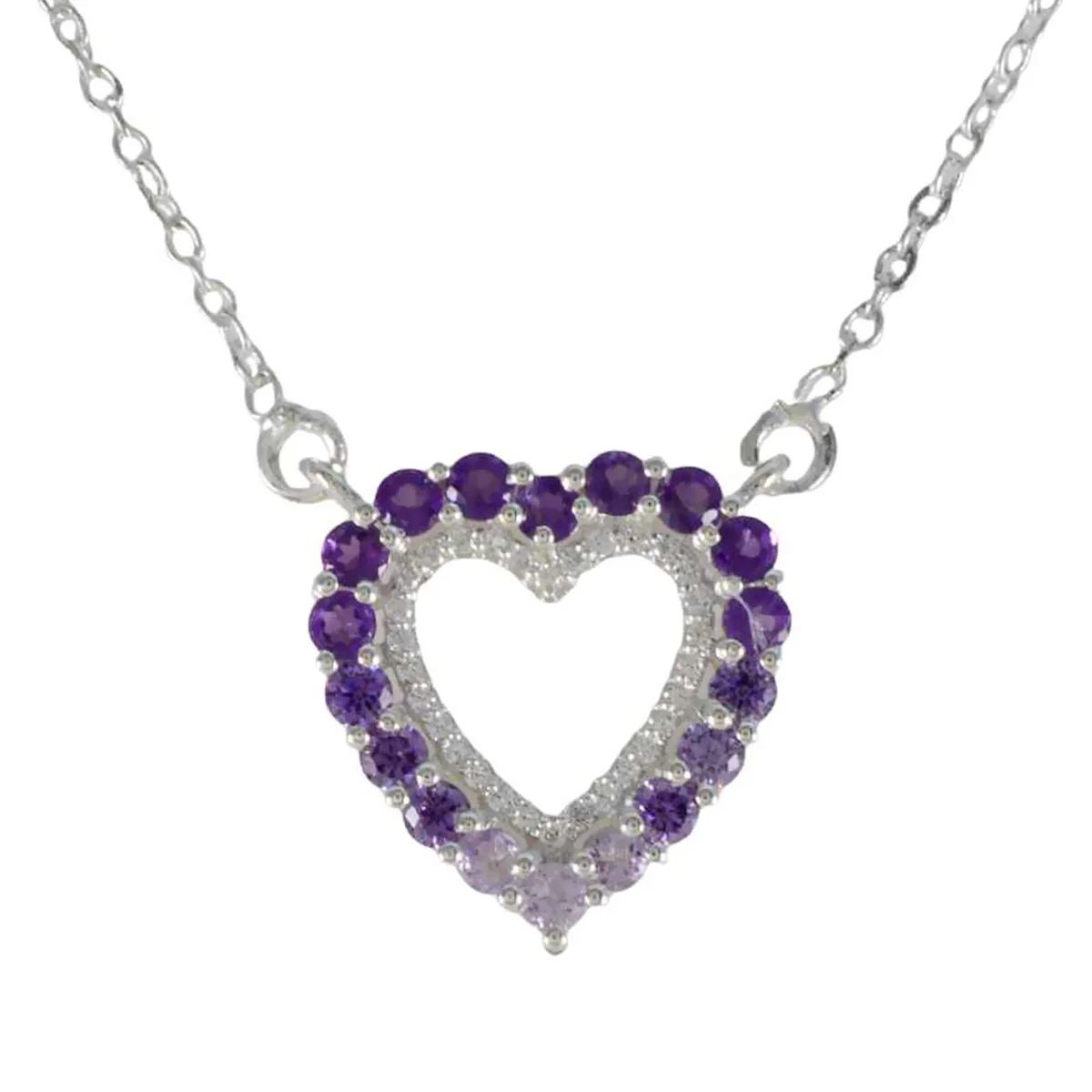 Amethyst Featherlight Australian Sterling Silver multiple Violet Sophisticated Purple Pendant Jewellery - Image 2