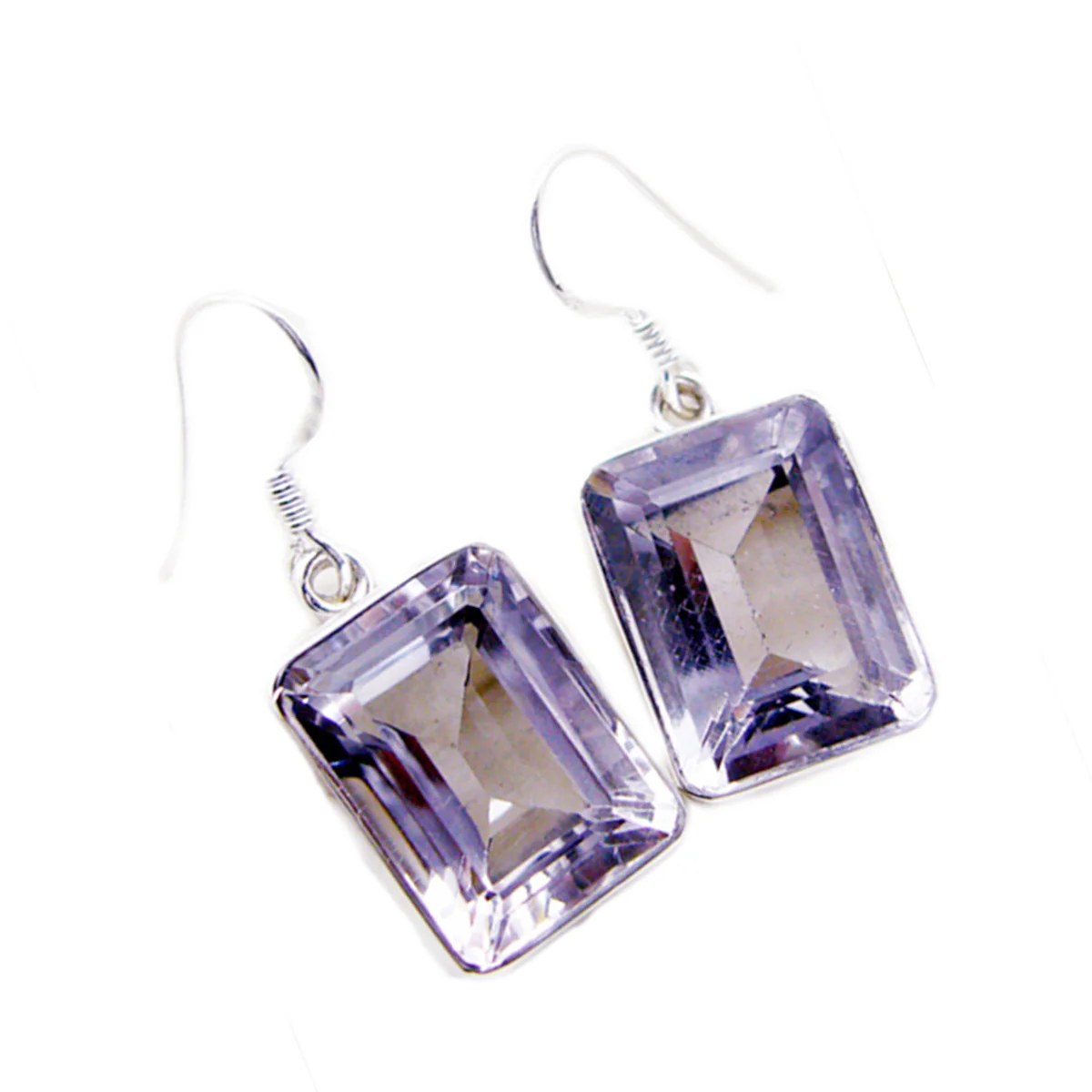Amethyst Italian Ava multiple Dangle Purple 92.5 Silver Earring - Image 3