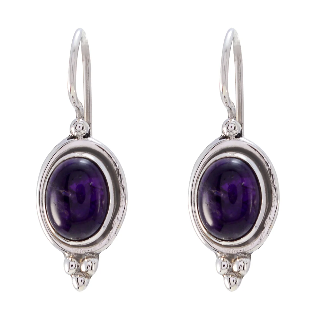 Amethyst Latin American Lucy multiple Dangle Purple Sterling Silver Earring