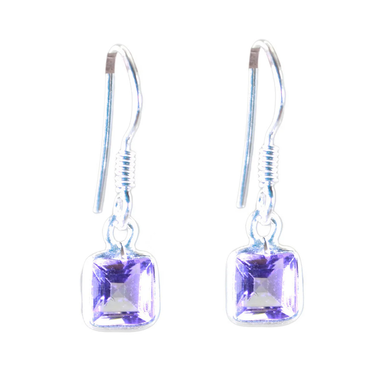 Amethyst Mexican Mariana multiple Dangle Purple Silver Earring