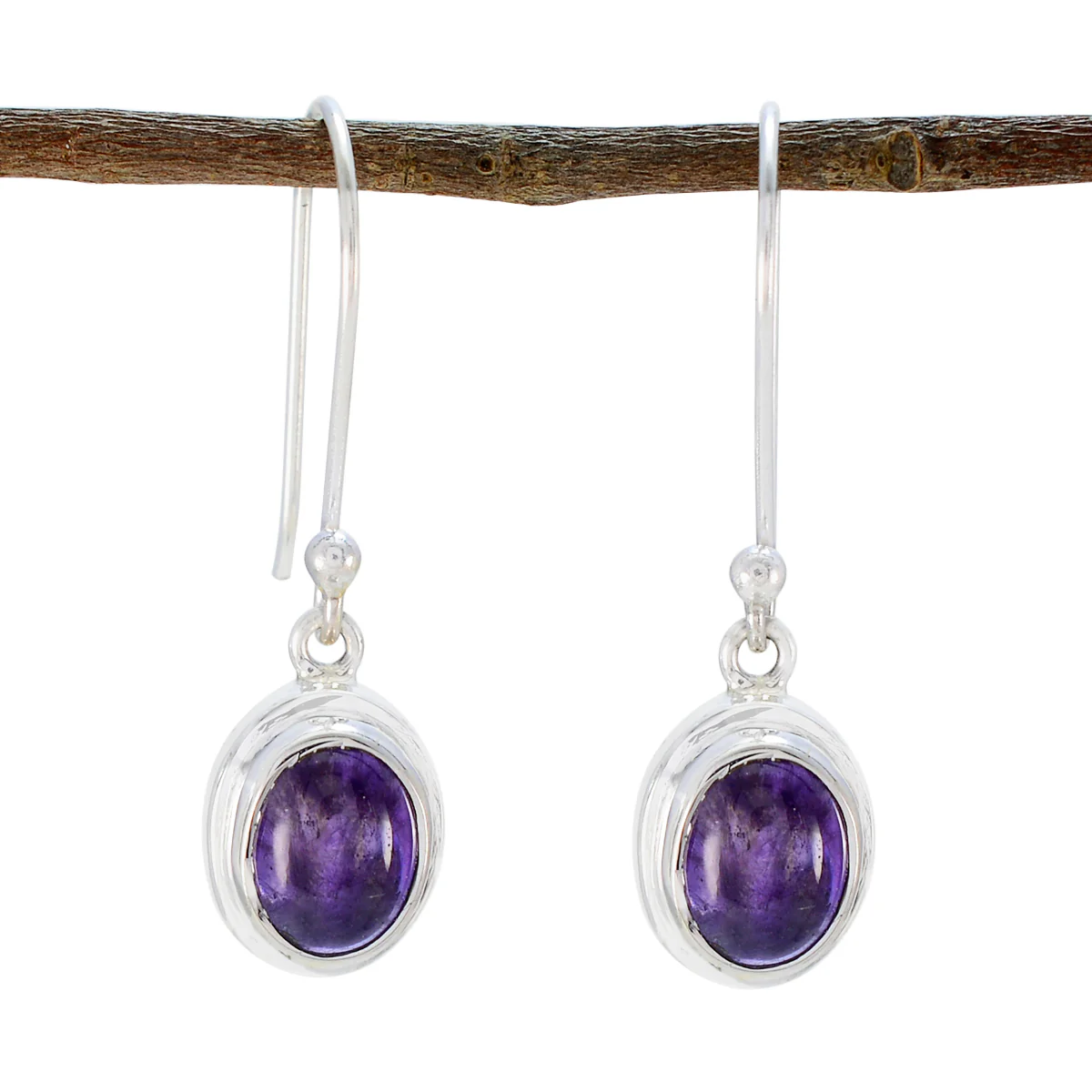 Amethyst Middle Eastern Li Lee multiple Dangle Purple 925 Sterling Silver Earring