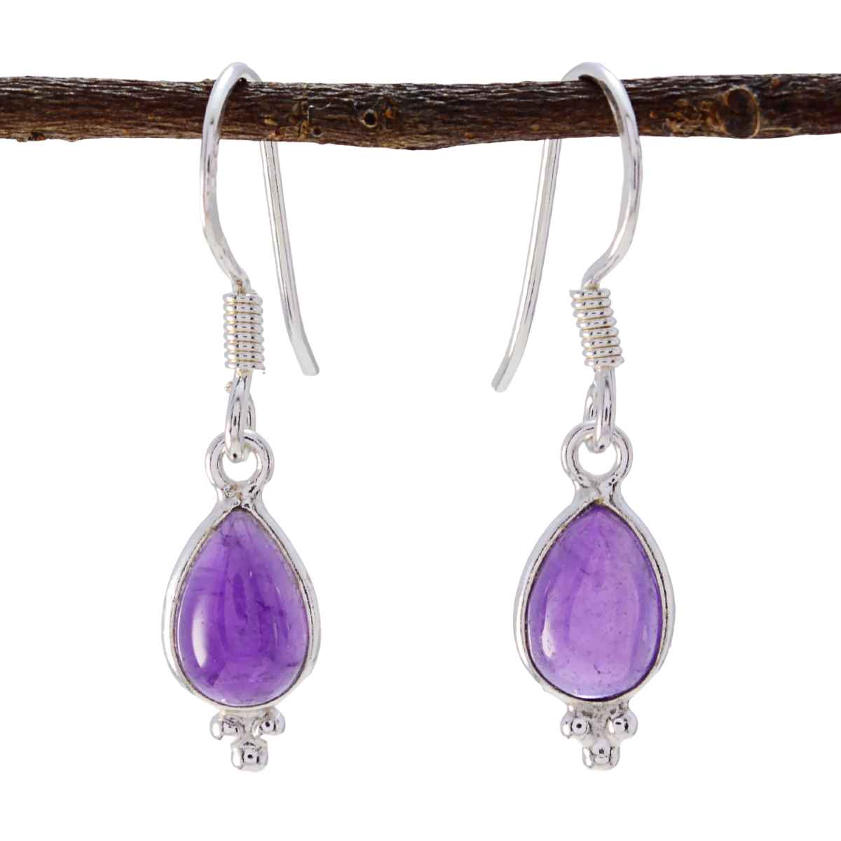 Amethyst Moroccan Gabriela multiple Dangle Purple Sterling Silver Earring