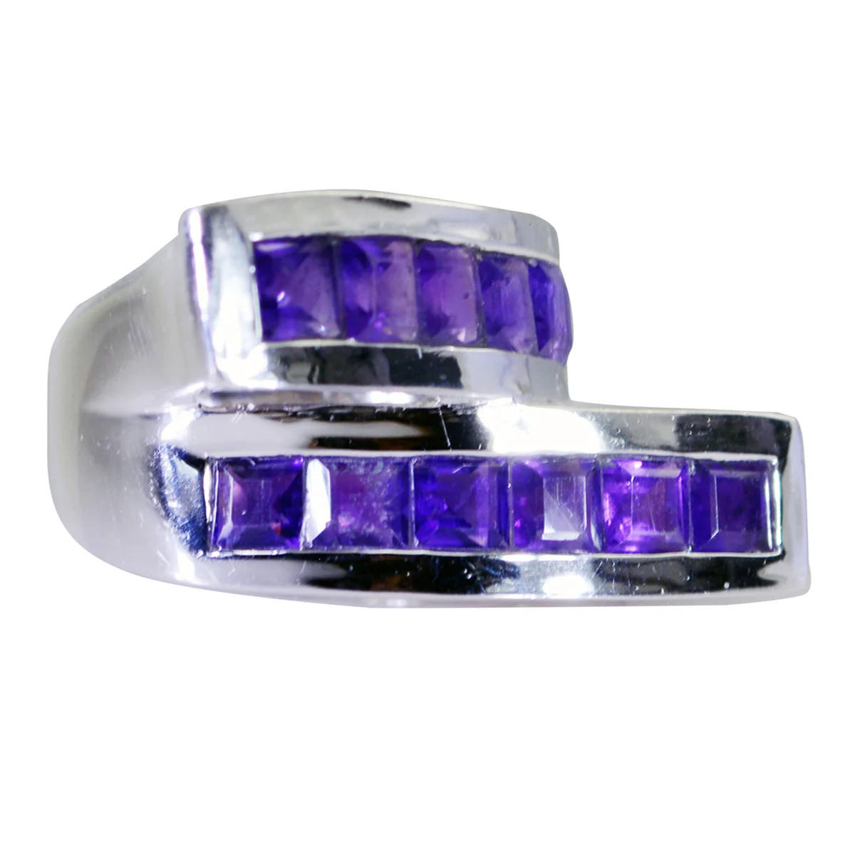 Amethyst multiple Spanish 92.5 Silver Purple Gems Statement Heritage Ring Jewelry - Image 2