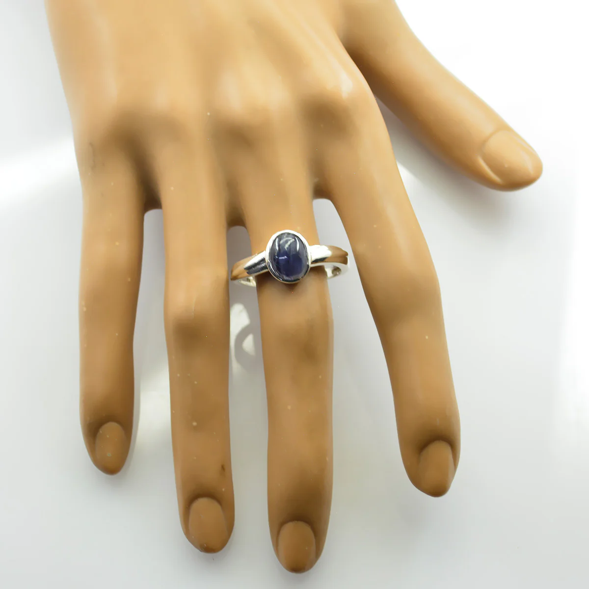 Amethyst Solitaire Egyptian 925 Silver Purple Gemstones Slim Boho Ring Jewellery - Image 2