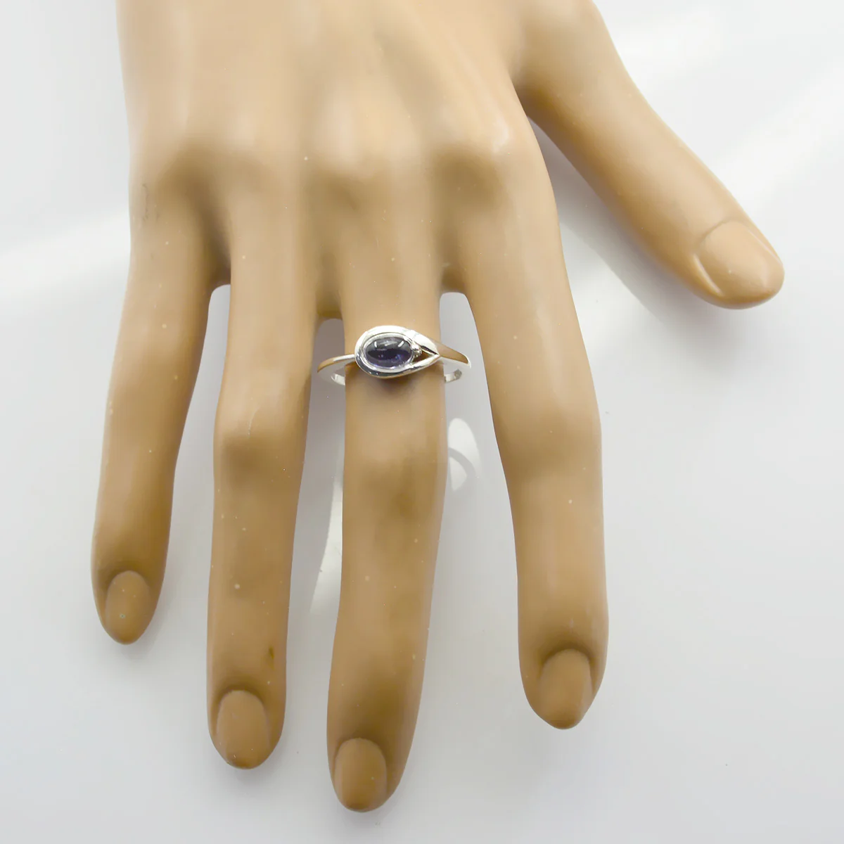 Amethyst Solitaire Turkish 925 Sterling Silver Purple Gemstone Delicate Sophisticated Ring Jewelry - Image 2