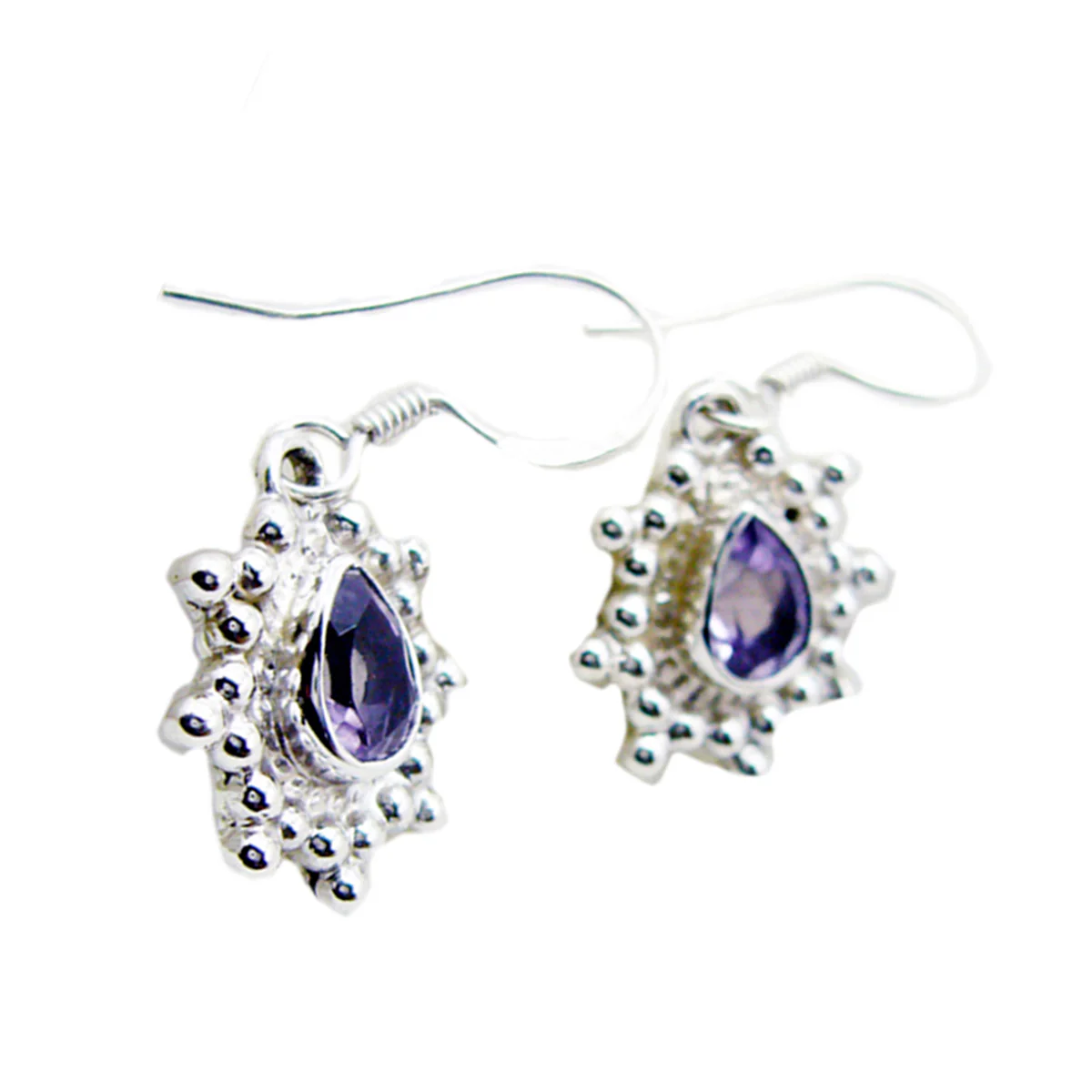 Amethyst Spanish Camilla multiple Dangle Purple 92.5 Silver Earring