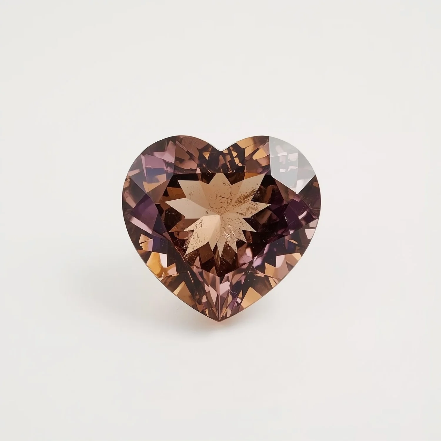 Ametrine 10PC Tiny 4x4 MM Heart Faceted Multicolor Brilliant Semi Precious Loose Gemstones - Image 2