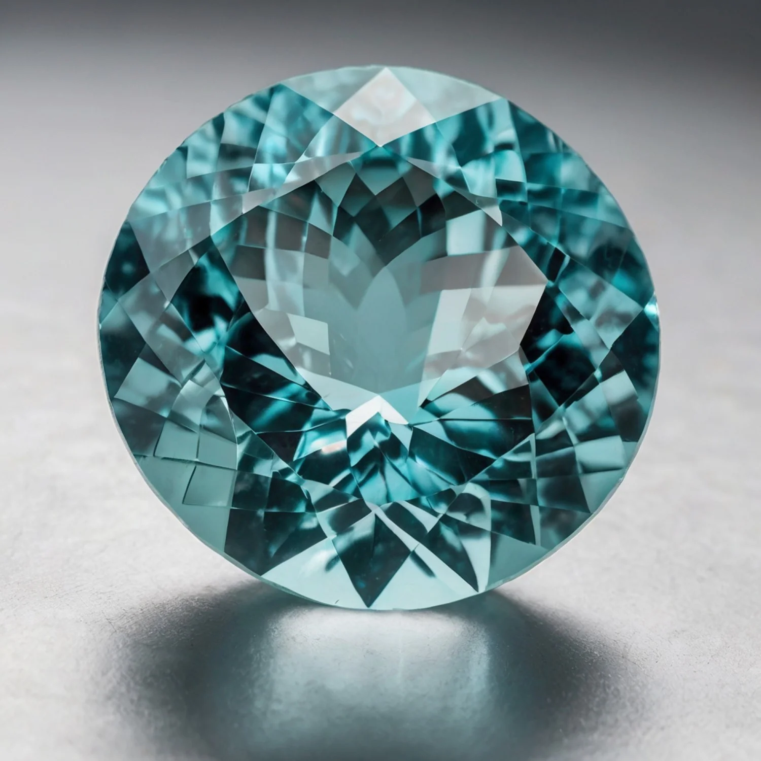 Aquamarine 1PC Large 10x10 MM Round Faceted Blue Shine Semi Precious Loose Gemstones