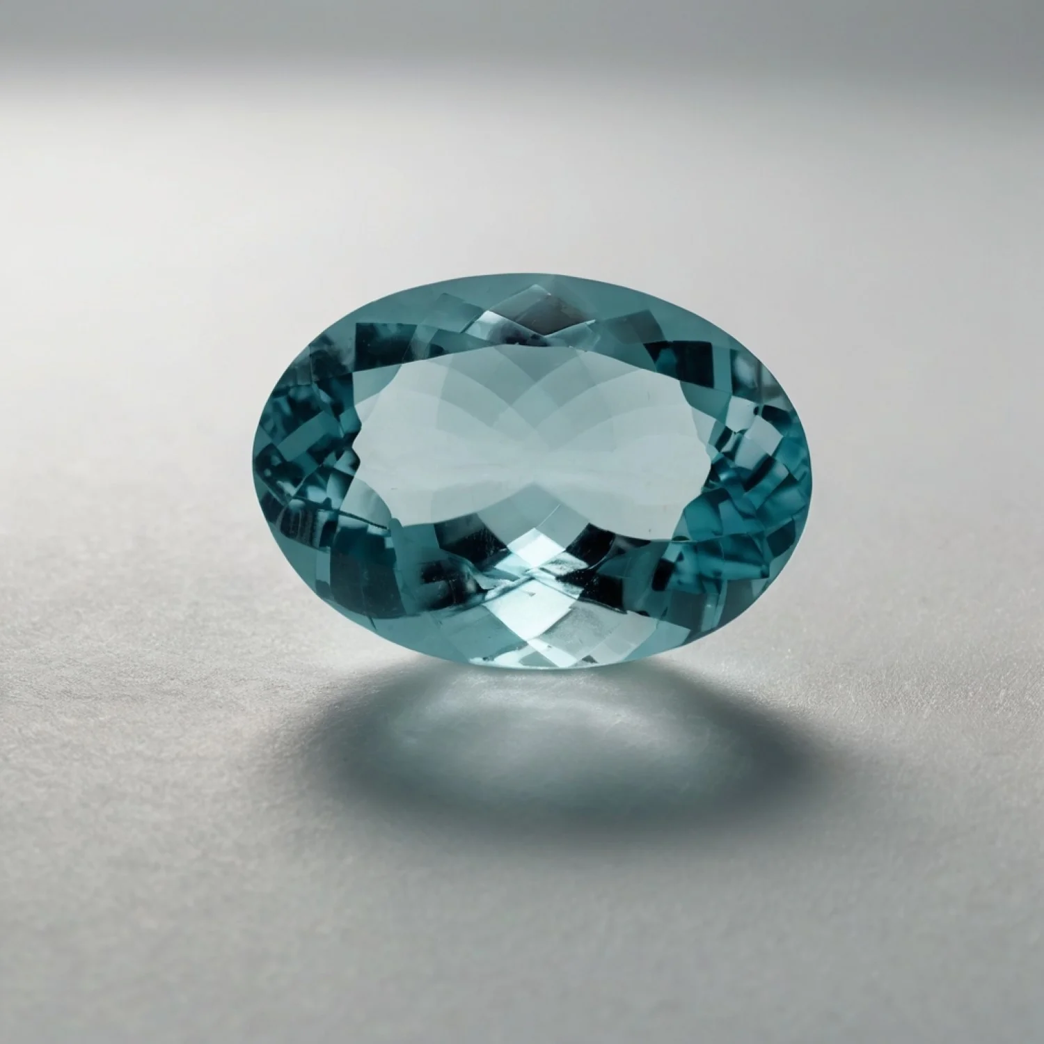 Aquamarine 1PC Large 8x12 MM Oval Faceted Blue Genuine Semi Precious Loose Gemstones - Image 2