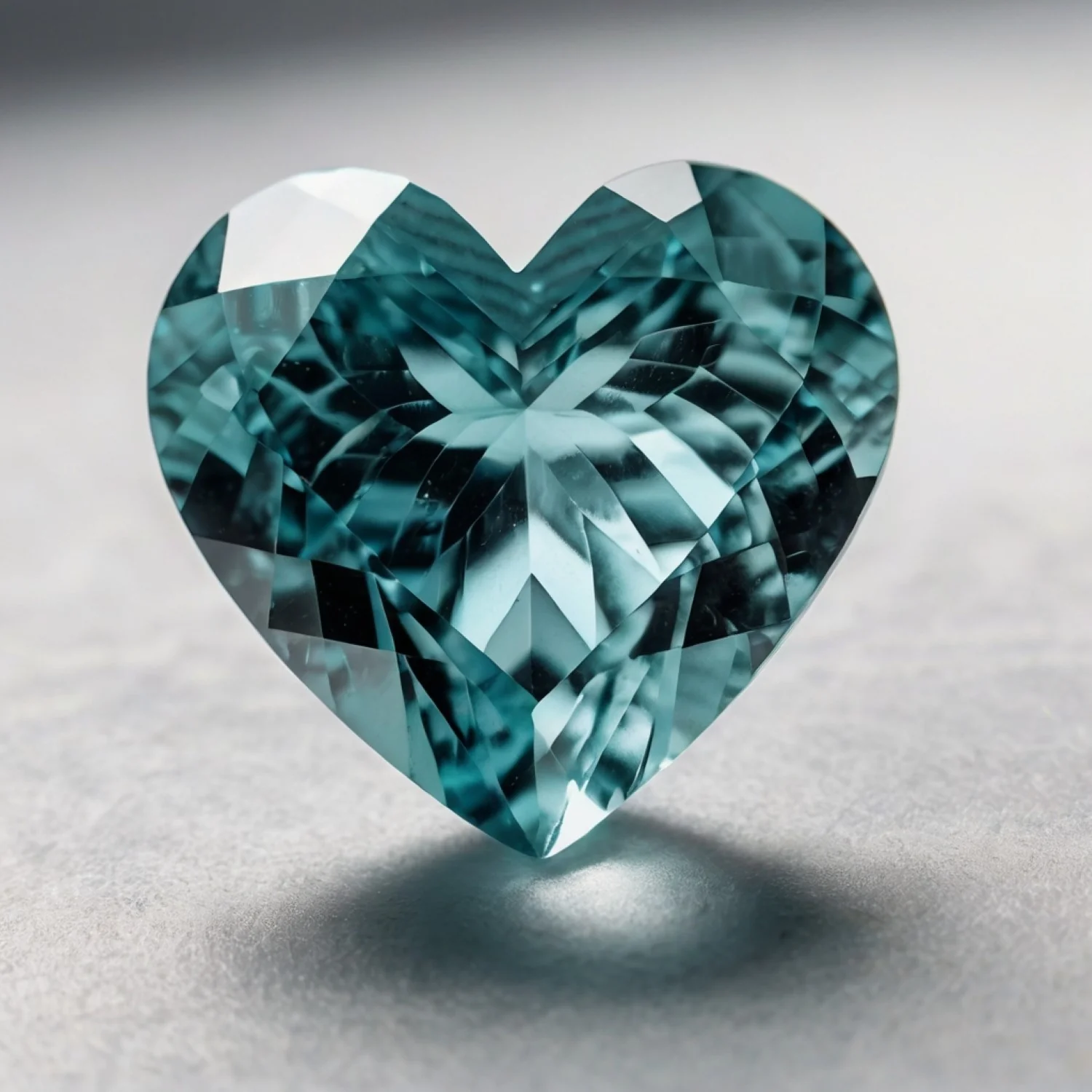 Aquamarine 1PC Small 7x7 MM Heart Faceted Blue Splendid Semi Precious Gems - Image 2