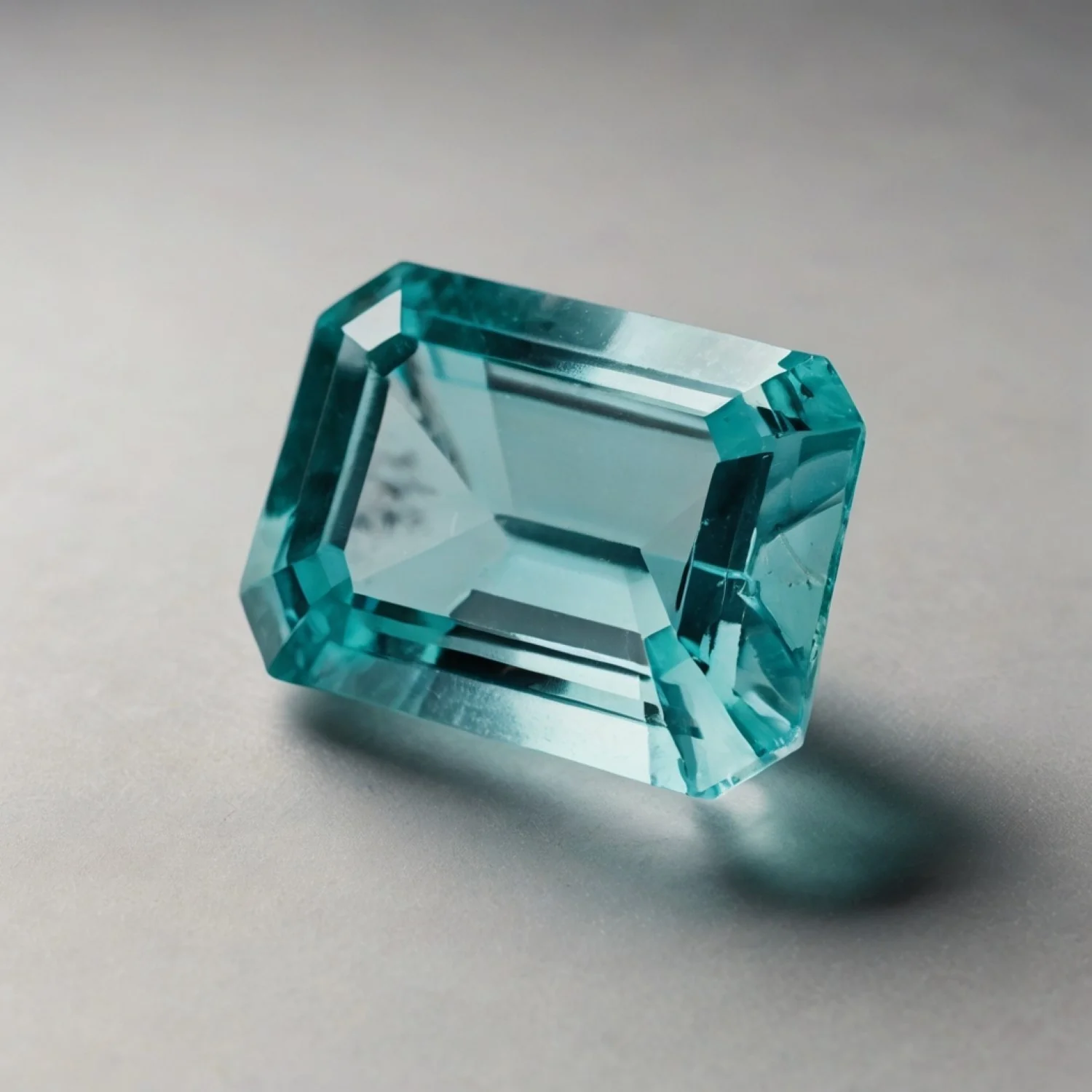 Aquamarine 1PC Tiny 4x6 MM Emerald Faceted Blue High-Quality Semi Precious Loose Gemstones