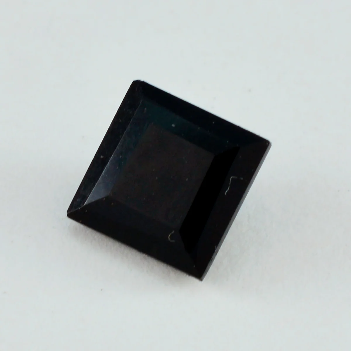 Black Onyx 1PC Chunky 15x15 MM Square Faceted Black Superior Semi Precious Loose Gemstone