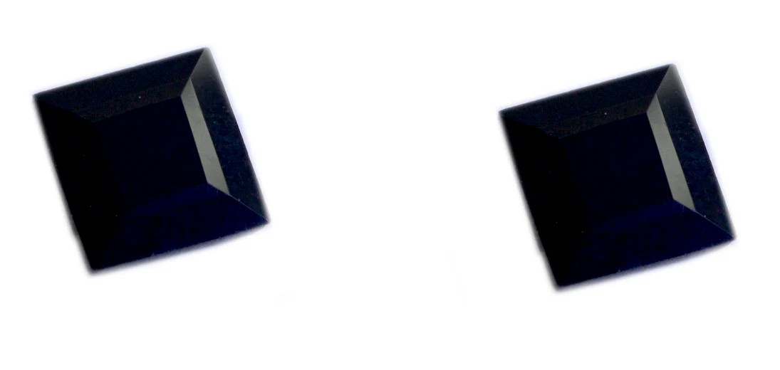 Black Onyx 1PC Large 12x12 MM Square Faceted Black High-Quality Semi Precious Loose Gemstones - Image 2