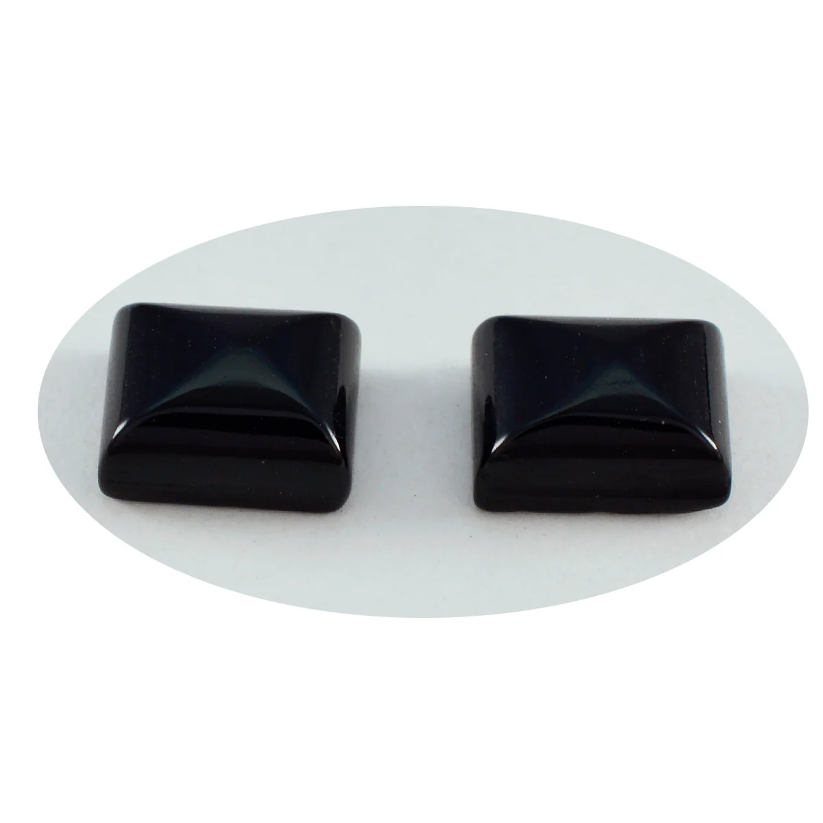 Black Onyx 1PC Large 8x12 MM Emerald Cabochon Black Fine semi Precious Semi Precious Gemstone